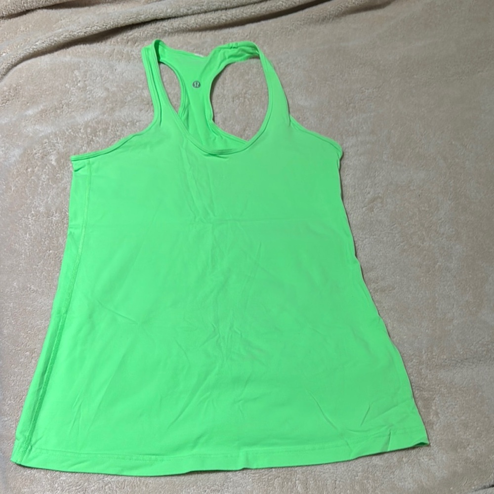 Lululemon Athletica Neon Green Tank Top